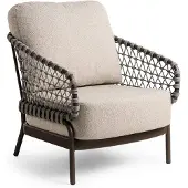 Tierra Outdoor Juno lounge stoel chocolat