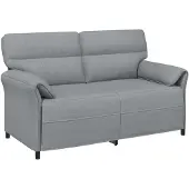 vidaXL Bank 100% polyester metalen frame MDF, Multiplex