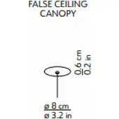 Kdln - Flow zwarte false ceiling canopy accessoires