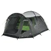 High Peak Familiekamerkoepeltent Santiago 5.0 (grijs/groen, met voorbouw)