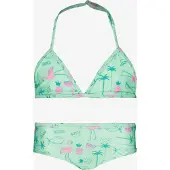 Osaga meisjes bikini met tropische print groen maat 134/140