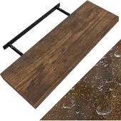 Casaria Wandplank Zwevend Donkere Eik MDF 70x23x3,8cm