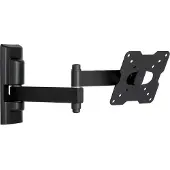Meliconi - Flatstyle EDR100 wendbare muurbeugel dubbele arm 14-25" zwart