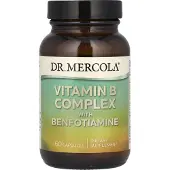 Dr. Mercola , Vitamine B Complex met Benfotiamine, 60 Capsules