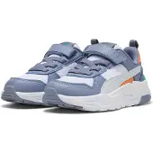 Puma Trinity 2 LT sneakers wit/grijsblauw Jongens/Meisjes Mesh Meerkleurig - maat 30