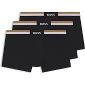 BOSS Boxershorts 'Motion' sand / zwart / wit