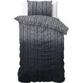 Dreamhouse Dekbedovertrek Dante Anthracite Flanel-140 x 200 / 220 cm | 1-Persoons