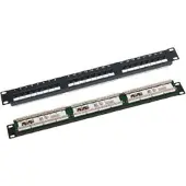 Q-LANTEC -U6-1 patchpaneel, Server accessoires, Zwart