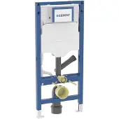 Geberit Duofix inbouwreservoir voor wandcloset, 112 cm, met Sigma UP spoelreservoir, 12 cm, voor geurafzuiging met afvoer