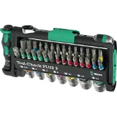 Wera Tool-Check PLUS 2 05049056001 Bitset 39-delig Kruiskop Phillips, Torx, Torx BO, Plat, Inbus, Binnen-vierkant (Robertson), Dop (zeskant), Buiten-vierkant