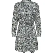 ONLY Blousejurk 'Cory' crème / donkerblauw / groen / wit