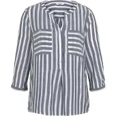 Tom Tailor Blouse smoky blue / wit