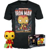 Funko POP! Iron Man Marvel Holiday Short Sleeve T-shirt Veelkleurig M Kinderen