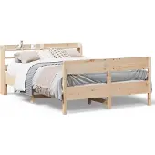 vidaXL Bedframe zonder matras massief grenenhout 160x200 cm