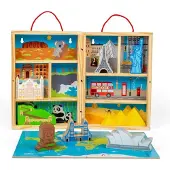 Bigjigs houten reis speelset, 10dlg.