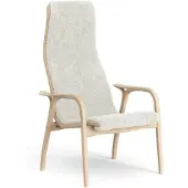 Swedese Lamino Fauteuil gelakt Beuk/schapenvacht Offwhite (wit)