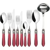 Casa Bugatti OXFORD Ghiera Argento Anticato, Bestekset 75-delig, Presentaiedoos,