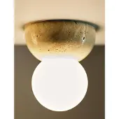 Globen Lighting Wandlampe , Torrano, dimbare, Beige, Woonkamer, Steen, Designer