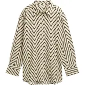Tom Tailor Blouse crème / mosterd / zwart