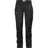 Fjällräven - Women's Nikka Trousers Curved - Trekkingbroek 34 - Raw Length, zwart