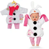 Baby Born Sneeuwpop-pak met overall, legging en sjaal voor poppen van 43 cm