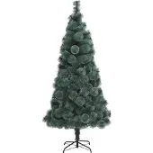 vidaXL Kunstkerstboom met standaard 180 cm PET groen