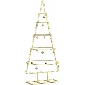 vidaXL Metalen kerstboom met standaard Goud 90 cm Poedercoated staal