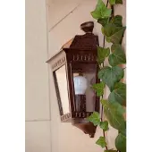 Faro Argot - wandverlichting - 23,4 x 13 x 38,2cm - IP44 - roestbruin