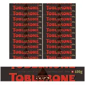 Toblerone Chocoladereep Puur Zwart 20 x 100g - Chocoladereep of chocoladetablet - Voorraad - Cadeau - Puur