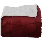 vidaXL plaid Bordeaux Rood 130 x 150 cm 1 kg Fleece