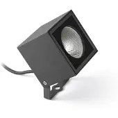 Faro LED buitenwandspot Oko 230V IP65, zwart, Aluminium, Modern, LED buitenlamp