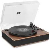 Fenton RP162 hifi retro platenspeler met Bluetooth in/out en speakers