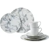 Villeroy & Boch Marmory Serviesset 8 Stuks Wit - Koffiekopjes Porselein Grey - 19-5163-8855