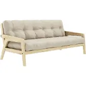 Karup Grab Slaapbank Met Mattras Blank Gelakt / - Slaapbanken Dennenhout Beige - 132101747