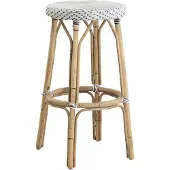 Sika-Design Simone Barkruk 78 Cm Wit - Barkrukken Rotan White - 9184CPWH
