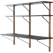 Artek Kaari Reb 010 Wandconsole Met Bureau Zwart - Bureaus Linoleum Black - 28503001
