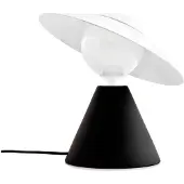 Stilnovo Design tafellamp Fante, zwart, Woon-/ Eetkamer, Kunststof, Design, tafellamp