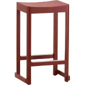Artek Atelier Barkruk 65 Cm Donkerrood - Barkrukken Beuken Fineer Dark Red - 28104605