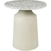 Broste Copenhagen Agari bijzettafel Ø45x45 cm Rainy day grey-black