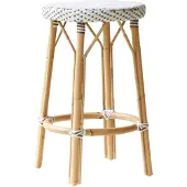 Sika-Design Simone Barkruk 68 Cm Wit - Barkrukken Rotan White - 9183CPWH