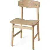 MATER Conscious BM3162 stoel Soaped oak-coffee waste light