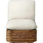 Gubi Bohemian 72 Loungestoel - Fauteuils Textiel Dedar Lupo Bouclé 007 - 10105750