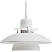 BELID Primus IV hanglamp Ø28 cm Blankwit-chroom