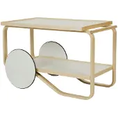 Artek 901 Trolley En / Wit Laminaat - Rol- & serveertafels Berk Birch - 28301501