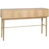 Hubsch Visgraat Console Tafel Lades Naturel