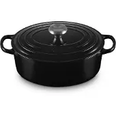 Le Creuset Signature ovale braadpan 4,1 L Zwart