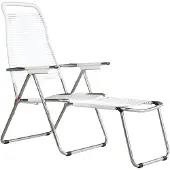 Fiam Spaghetti Ligbed Wit - Ligstoelen en ligbedden Aluminium White - 084ALUBI