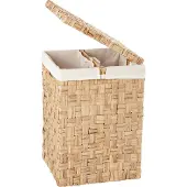 Dixie Lily Laundry Basket With Divider - Wasmanden Waterhyacint Natural - 45148