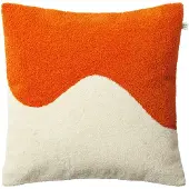 Chhatwal & Jonsson Yogi Cushion Cover Bouclé Amber/off-white 50x50 Cm - Decoratieve kussens & hoezen Katoen Offwhite - CC810162-21