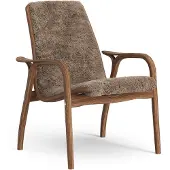 Swedese Laminett Fauteuil Shapenvacht Gelakt Walnoothout / - Fauteuils Schapenvacht Sahara - 23101|V1255